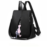 2019 NEW Women's Anti-theft backpack fashion simple solid color School bag Oxford cloth shoulder bag