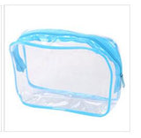 eTya Travel PVC Cosmetic Bags Women Transparent Clear Zipper Makeup Bags Organizer Bath Wash Make Up Toiletry Pouch