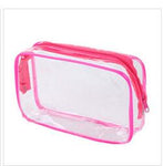 eTya Travel PVC Cosmetic Bags Women Transparent Clear Zipper Makeup Bags Organizer Bath Wash Make Up Toiletry Pouch