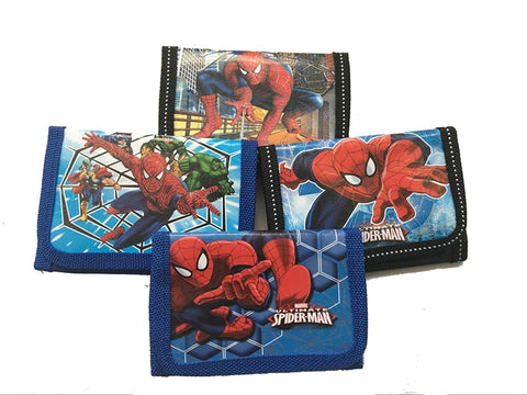 12Pcs Superhero Spiderman Purses Money Bag Coin Pouch Children Purse Small Wallet For Kids Party Supplies Gift