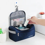 Casual Men Hanging Cosmetic Bag Business Makeup Case Women Travel Make Up Zipper Organizer Storage Pouch Toiletry Wash Bath Kit