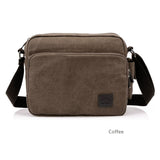 Scione Canvas Multifunction Messenger Shoulder Bag Solid Briefcases Suitcase Card Pocket For Men Women Office Outdoor Travel Bag