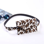 NOENNAME_NULL Womens Ladies Leopard Bum Bag Waist Fanny Pack Holiday Travel Wallet Money Belt