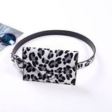 NOENNAME_NULL Womens Ladies Leopard Bum Bag Waist Fanny Pack Holiday Travel Wallet Money Belt