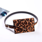 NOENNAME_NULL Womens Ladies Leopard Bum Bag Waist Fanny Pack Holiday Travel Wallet Money Belt