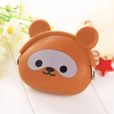 Girls Animals Mini Coin Purse Silicone Mini Coin Bag Change Wallet Purse Small Women Key Wallet coin Wallet Children Kids