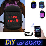 Fashion Waterproof Wifi Version Smart Led Screen Dynamic Backpack Diy Light City Walking Outdoor Climb Bags Advertising Backpa