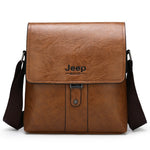 JEEP BULUO Men Shoulder Bag Set Big Brand Crossbody Business Messenger Bags Casual pu Leather For Man Fashion New Hot Salling