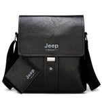 JEEP BULUO Men Shoulder Bag Set Big Brand Crossbody Business Messenger Bags Casual pu Leather For Man Fashion New Hot Salling