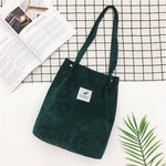 Litthing Women Solid  Corduroy Shoulder Bags Shopping Bag Tote Package Crossbody Bags Purses Casual Handbag For Women Bookbag