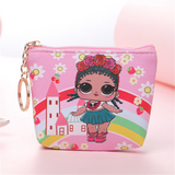 Vogvigo Cartoon Girl Coin Purses Women Wallets Small Card Holder Key Bag Money Bags for Girls Ladies Purse Kids Bag Organiser