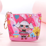 Vogvigo Cartoon Girl Coin Purses Women Wallets Small Card Holder Key Bag Money Bags for Girls Ladies Purse Kids Bag Organiser