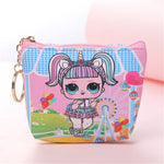 Vogvigo Cartoon Girl Coin Purses Women Wallets Small Card Holder Key Bag Money Bags for Girls Ladies Purse Kids Bag Organiser