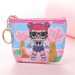 Vogvigo Cartoon Girl Coin Purses Women Wallets Small Card Holder Key Bag Money Bags for Girls Ladies Purse Kids Bag Organiser