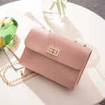 British Fashion Simple Small Square Bag Women's Designer Handbag 2019 High-quality PU Leather Chain Mobile Phone Shoulder Bags