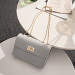 British Fashion Simple Small Square Bag Women's Designer Handbag 2019 High-quality PU Leather Chain Mobile Phone Shoulder Bags