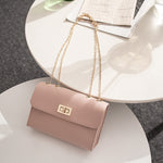 British Fashion Simple Small Square Bag Women's Designer Handbag 2019 High-quality PU Leather Chain Mobile Phone Shoulder Bags