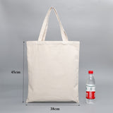 GAWBE Unisex Handbags Custom Canvas Tote Bag Print Text Your Design Grocery Daily Use Reusable Cotton Travel Casual Shopping Bag