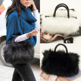 2019 Hot Sale Simple Fashion  Girls Lady Fashion PU Leather & High Quality Faux Fur Handbag Shoulder Bag  MSJ99