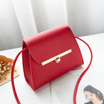 Simple Flap Shoulder PU Leather Bags for Women 2019 Girls Pure Color Mini Messenger Chest Bag Crossbody Handbags Bolsa Feminina