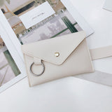 2019 Fanny Pack Women Belt Bag Leather Waist Bag Fashion Women's Pure Color Ring PU Messenger Shoulder Chest pochete homem