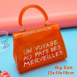 luxury brand transparent bag jelly handbag clear crossbody bags for women 2019 sac un voyage au pays des merveilles designer