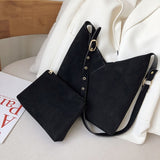 Splicing Contrast PU Leather Bucket Bags For Women 2019 Summer Crossbody Bags Lady Shoulder Messenger Bag Female Travel Handbags