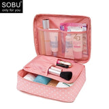 SOBU Waterproof Portable Zipper Cosmetic Bag dot beauty Case Make Up Tas Purse Organizer Storage Travel Wash Pouch K1049