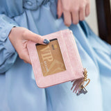 Coin Purse Leather Women Short Zipper Tassel Student Cute Mini Coin Bag Small Wallet Keychain Bag Wallets Porte Monnaie Femme