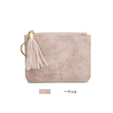 Coin Purse Leather Women Short Zipper Tassel Student Cute Mini Coin Bag Small Wallet Keychain Bag Wallets Porte Monnaie Femme