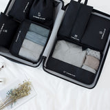 2019 High quality 7PCS/set Travel Bag Set Women Men Luggage Organizer for Clothes Shoe Waterproof Packing Cube Portable Clothing