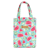Lattice Print Lunch Bag Portable Cooler Insulated Picnic Bento Tote Travel Fruit Drink Food Fresh Organizer Accessories Supplies