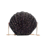 Cute Sequins Small Shell Bag Shoulder Handbags Phone Money Pouch Chain Crossbody Bags for Women