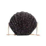 Cute Sequins Small Shell Bag Shoulder Handbags Phone Money Pouch Chain Crossbody Bags for Women