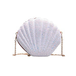 Cute Sequins Small Shell Bag Shoulder Handbags Phone Money Pouch Chain Crossbody Bags for Women