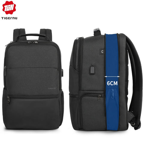 2019 New Arrival Large Capacity Travel 15.6" 19" Anti theft Laptop Backpacks Men Waterproof Fashion With USB Charging Port Male