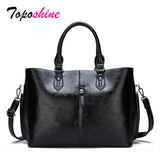 High-Grade Oil Wax Skin Two Sets of Composite Bag Ladies Handbags New Fashion High Quality Casual Wild Shoulder Messenger Bag