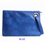 Fashion Solid Handbag Women's Clutch Bag Leather Women Envelope Bag Zipper Evening Bag Female Clutches Handbag Torebki Damskie