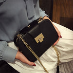 2019 Spring New Fashion Women Shoulder Bag Chain Strap Flap Designer Handbags Clutch Bag Ladies Messenger Bags With Metal Buckle