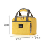 Men Women Large Capacity Portable Lunch Bag Fresh Keeping Box Insulated Tote Waterproof Cool Travel Food Lunch Storage Hand Bags