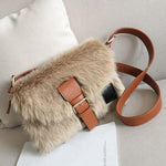 Soft Plush Sweet Girls Shoulder Bag 2019 New Women Large-capacity Shoulder Crossbody Bag Ladies Winter Wild Hairy Messenger Bag