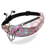 Meijuner Unique Design Waist Bag Many Same Small Pattern Fanny Pack Earphone Portable Bum Bag WMJ007