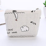 Korean Simple Coin Bag Kids Change Purse Girls Small Wallet Cute Cotton Money Bag Portable Key Pouch Card Holder for Children