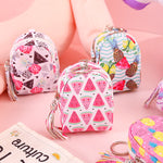 New mini small schoolbag cute pocket small schoolbag coin bag key chain pendant zipper student girls bags kids coin purses