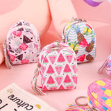 New mini small schoolbag cute pocket small schoolbag coin bag key chain pendant zipper student girls bags kids coin purses