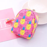 New mini small schoolbag cute pocket small schoolbag coin bag key chain pendant zipper student girls bags kids coin purses