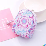 New mini small schoolbag cute pocket small schoolbag coin bag key chain pendant zipper student girls bags kids coin purses