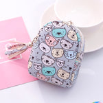 New mini small schoolbag cute pocket small schoolbag coin bag key chain pendant zipper student girls bags kids coin purses