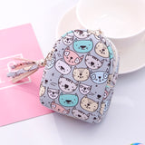 New mini small schoolbag cute pocket small schoolbag coin bag key chain pendant zipper student girls bags kids coin purses