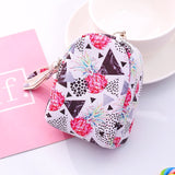 New mini small schoolbag cute pocket small schoolbag coin bag key chain pendant zipper student girls bags kids coin purses